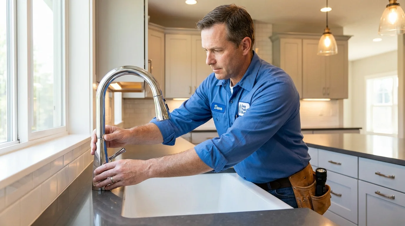 Kitchen faucet installation by Johns Plumbing LLC in Reisterstown