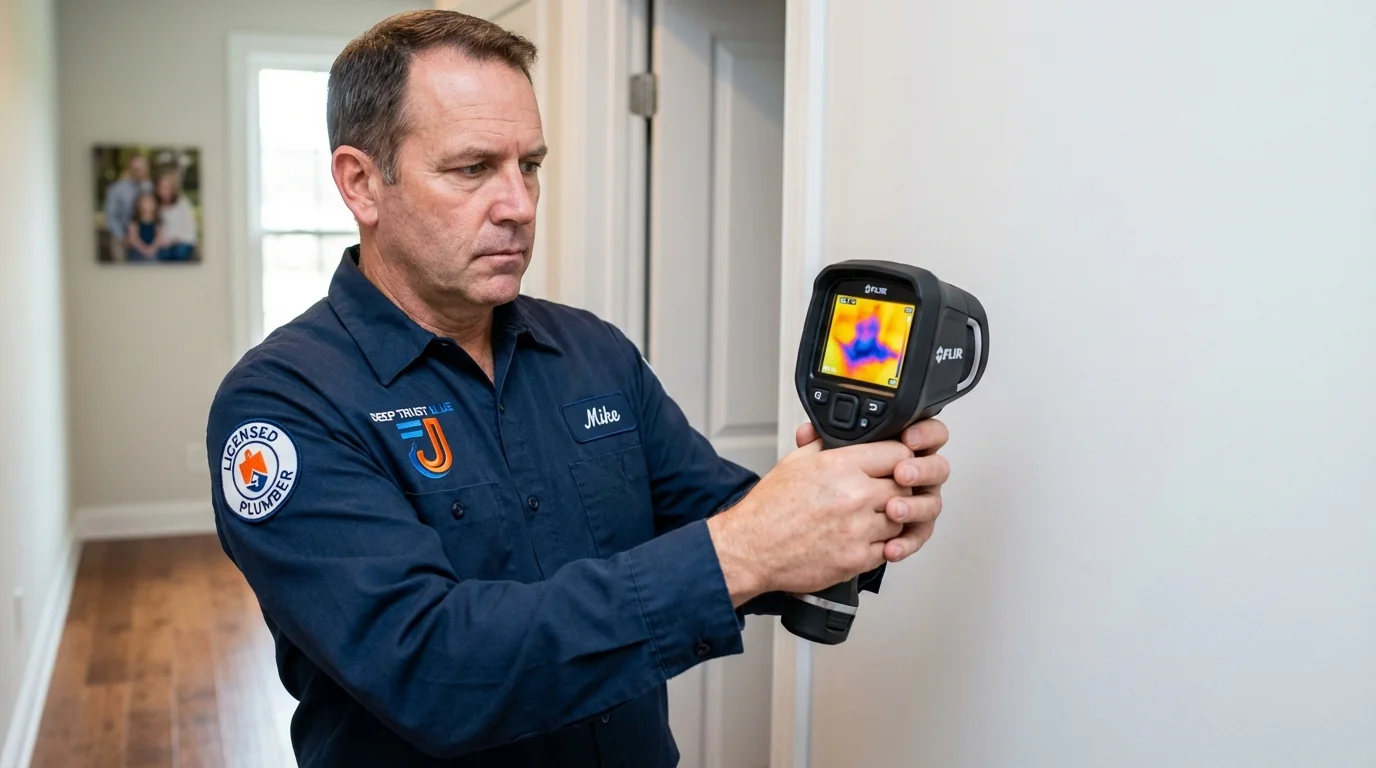 Thermal imaging leak detection by Johns Plumbing LLC in Reisterstown